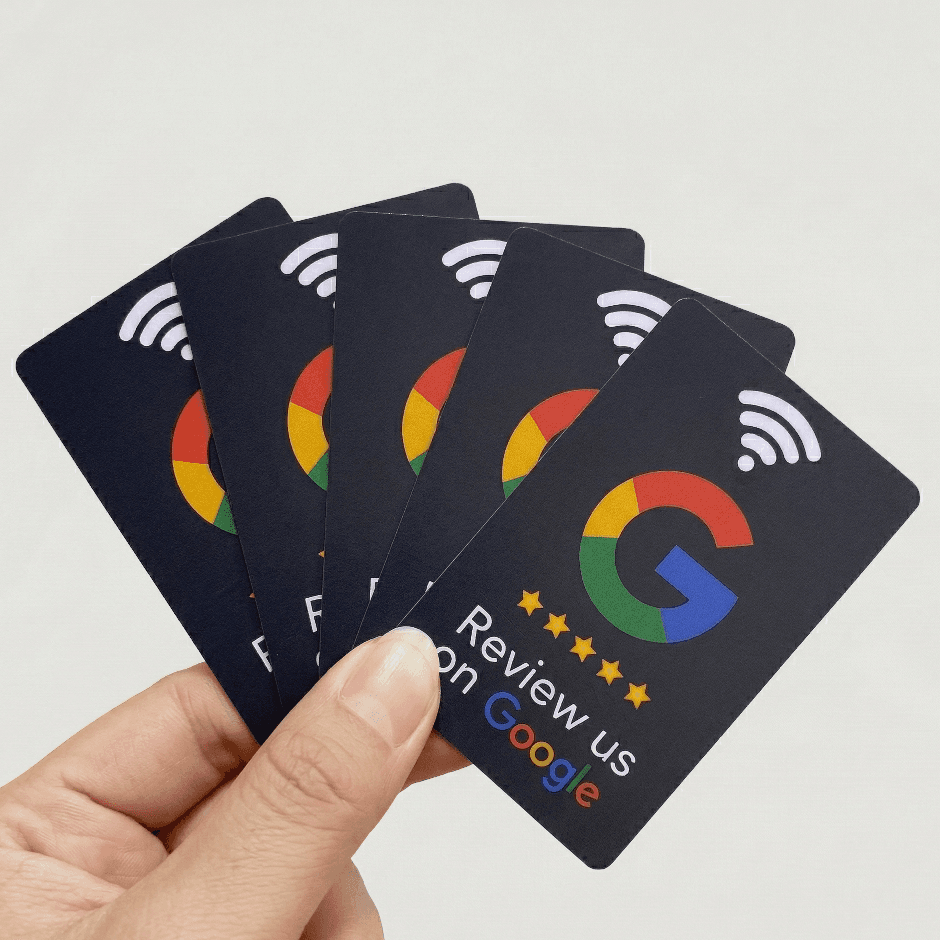 NFC Review Card — Black (5 Pack)