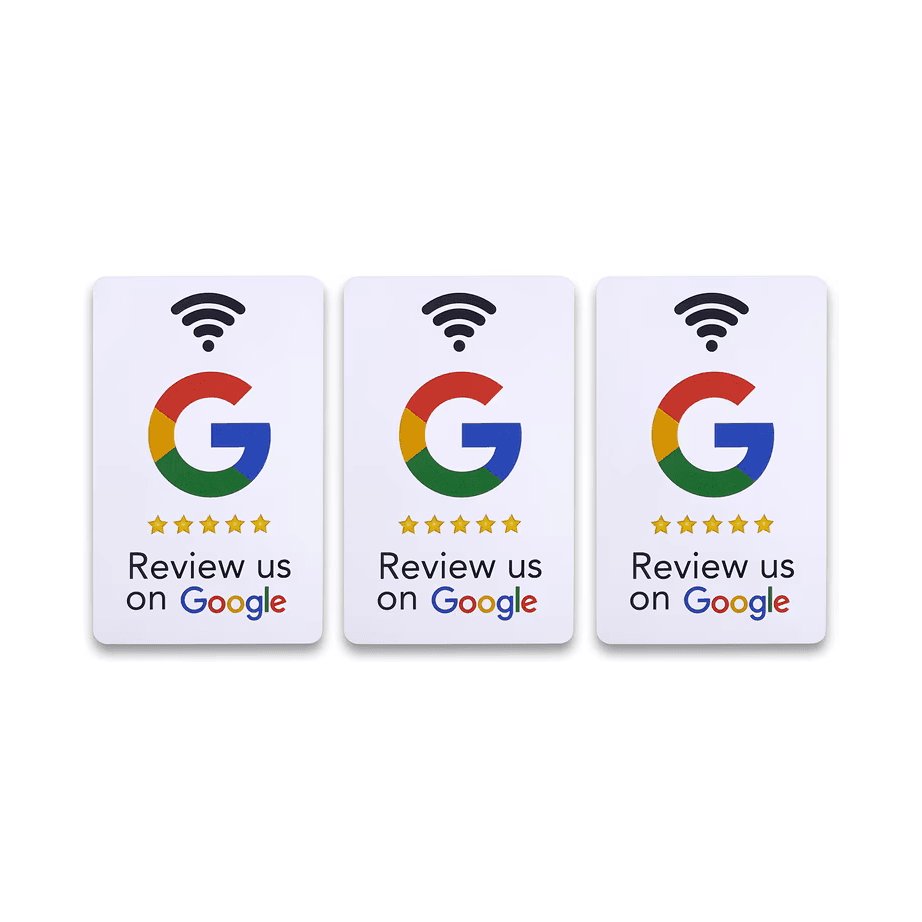 NFC Review Card — White (3 Pack)