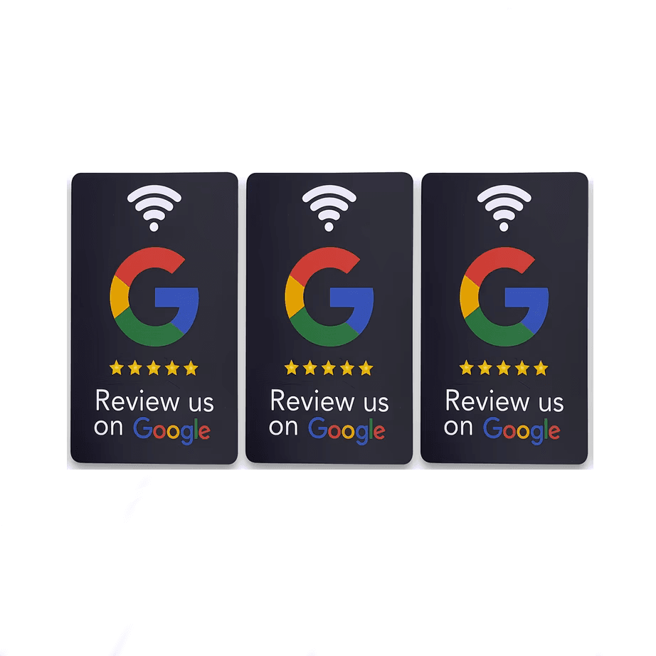 NFC Review Card — Black (3 Pack)