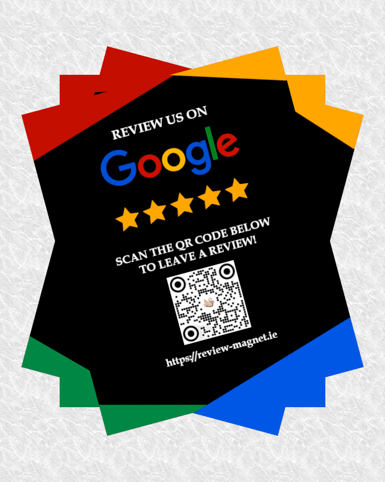 Laminated A4 Sign — Google Reviews (3 Sign)